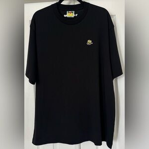 A BATHING APE T-SHIRT BAPE BEE ONE POINT RELAXED FIT TEE size XL black